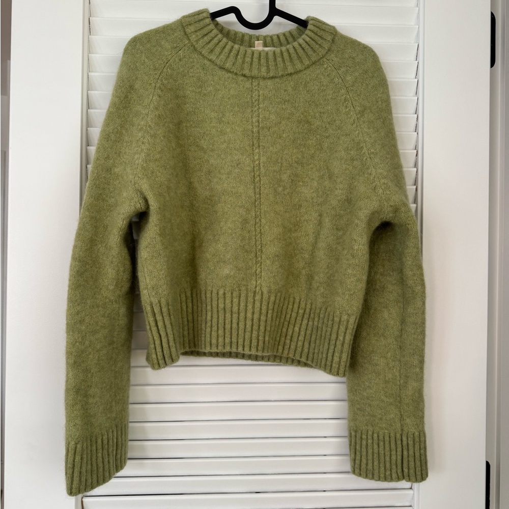 Sezane Pistachio Green Sama Jumper Women's Sweater